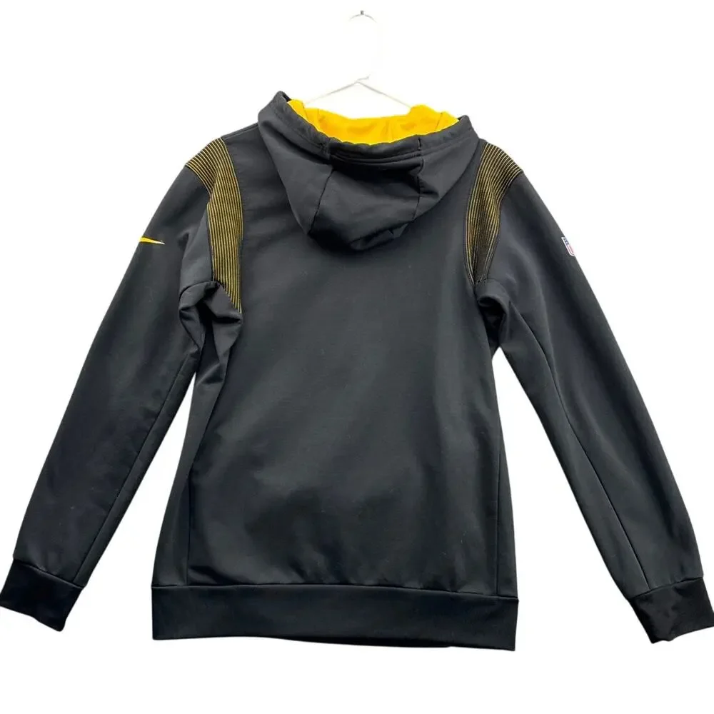 Pittsburgh Steelers Nike Therma On Field Performance Black Hoodie Men Small